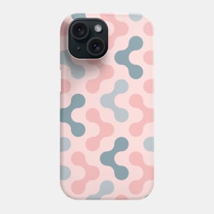 Colorful Shapes (pink and gray) Phone Case