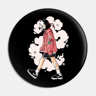 Japanese Chillhop Walk Pin