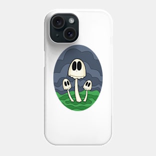 Ghost Choral Mushrooms (Not A Real Mushroom) Oval Phone Case