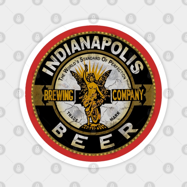 Indianapolis Beer Magnet by Midcenturydave