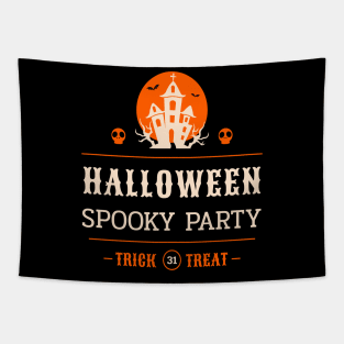 Halloween Spooky Party Trick Or Treat Tapestry