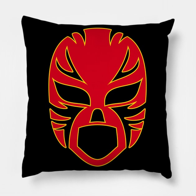 Luchador mask Lucha Libre Wrestling Pillow by Scar