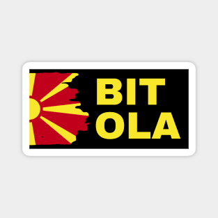 Bitola City in North Macedonia Flag Design Magnet