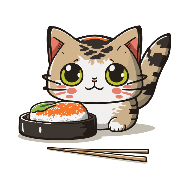 Sushi Cat by DragonDream