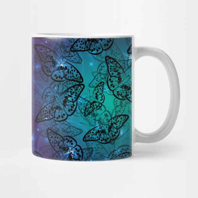 Pretty Butterfly Pattern Travel Mug