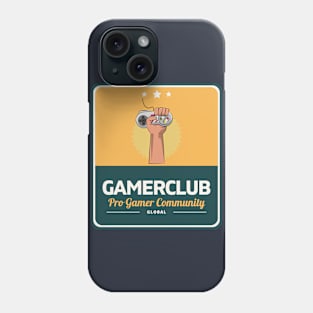 Gamer Club(B) Cool Retro Design Gift for Gamers Phone Case