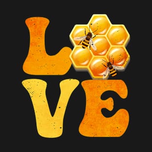 Beekeeping Beekeeper Honey Bees Honey LOVE T-Shirt