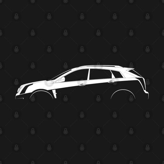 Cadillac SRX (2010) Silhouette by Car-Silhouettes