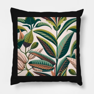 Vintage botanical shirt Pillow