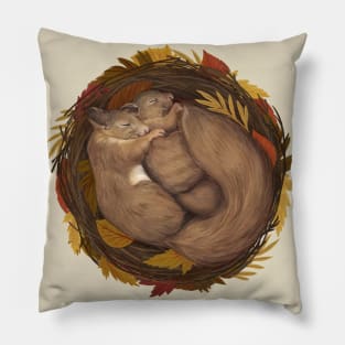 Sleeping Squirrels Pillow