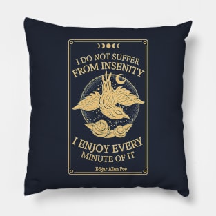 Edgar Allan Poe, Nevermore Raven Bookish Pillow