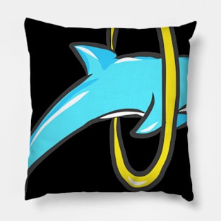 cute dolphin design whale fish animal welfare dolphin Pillow