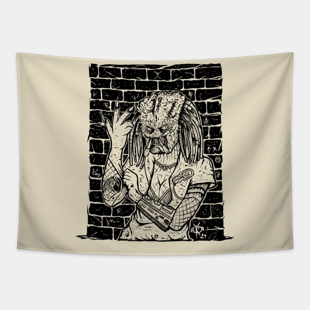 PUNK NURSE PREDATOR Tapestry by ROB04