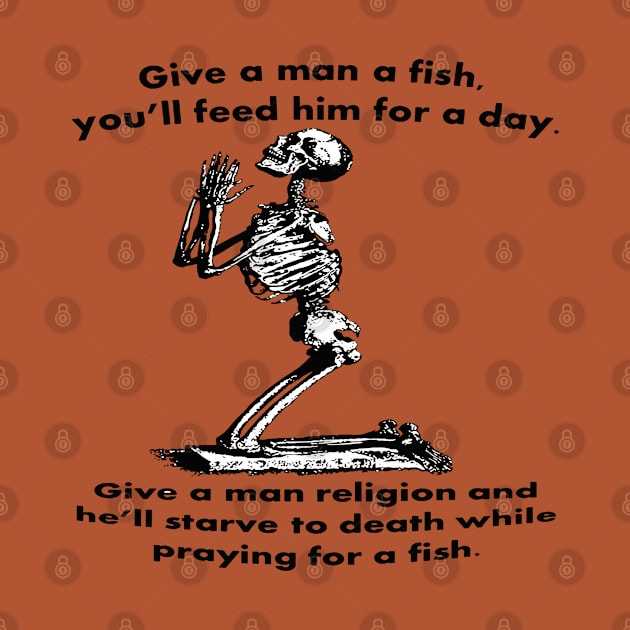 Give A Man A Fish And He Eats For A Day Proverb Parody by taiche