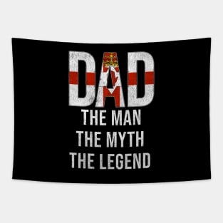 Irish Dad The Man The Myth The Legend - Gift for Irish Dad With Roots From Irish Tapestry