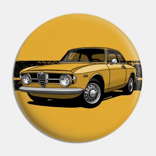 Drawing of the beautifull italian sports coupe Pin