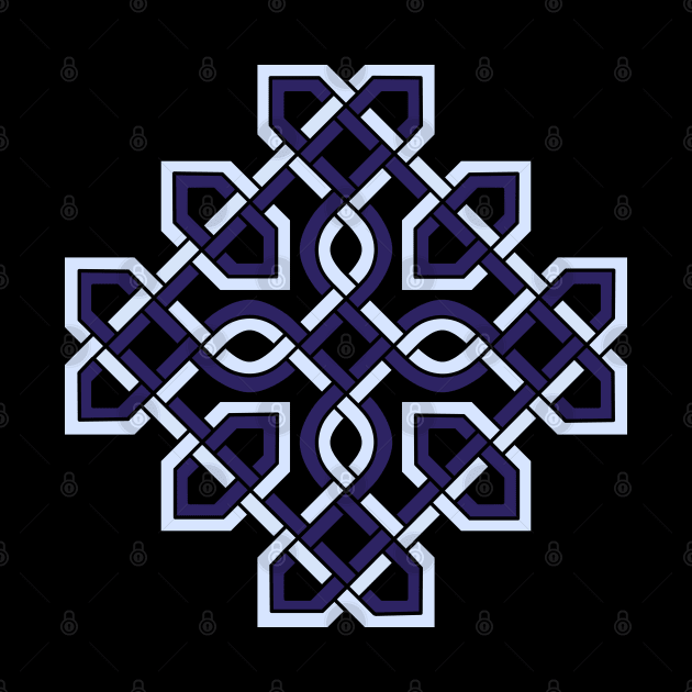 Celtic Cross Weaved Blue by Wareham Spirals