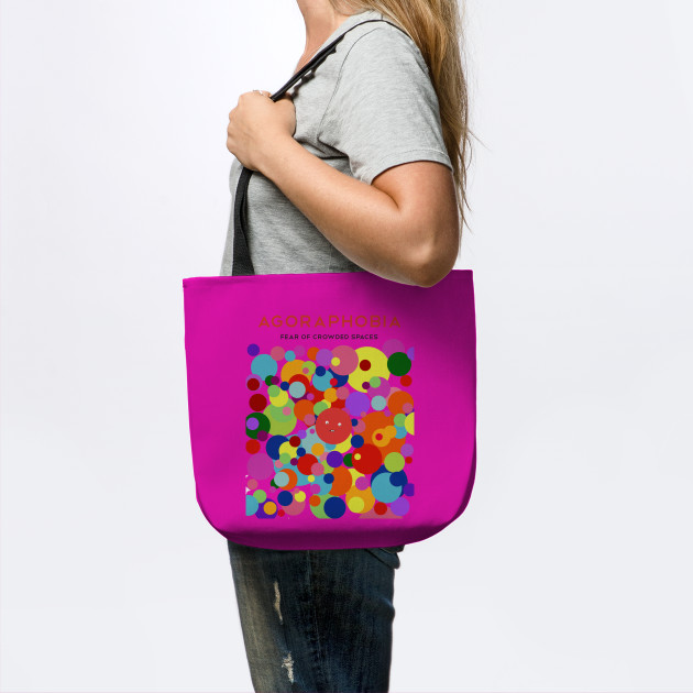 Fear Of Crowded Places Massive Phobia Tote Teepublic