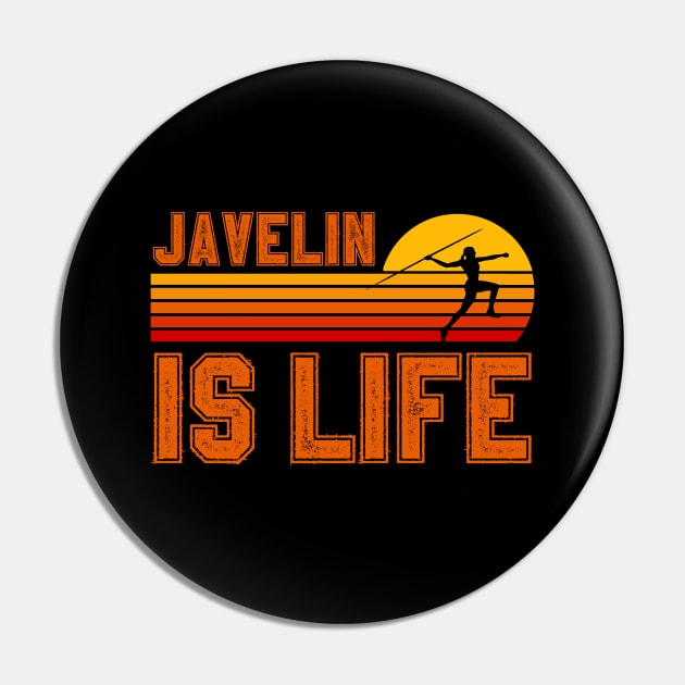 Javelin Is Life Pin by footballomatic