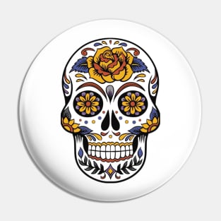 Sugar Skull design Pin