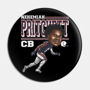 Nehemiah Pritchett College Cartoon Pin