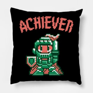 Achiever Gamer! Knight! pixels Pillow