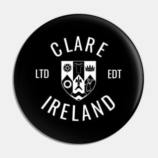 Clare Ireland County Pride Gaelic Football And Hurling Pin