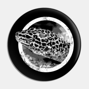 Distressed Pet Leopard Gecko Icon Pin