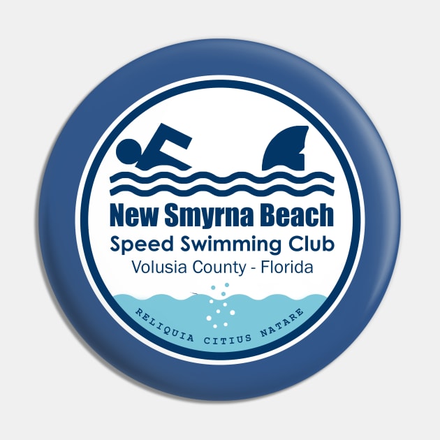 New Smyrna Beach Speed Swimming Club Pin by Made by Henning