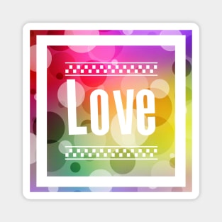 Love Bubbles Letters Magnet