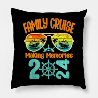 Family Cruise 2024 Making Memories Together Cruising Trip Pillow