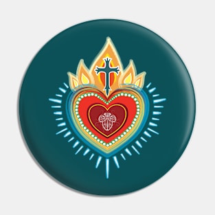 Sacred Bright Heart Pin