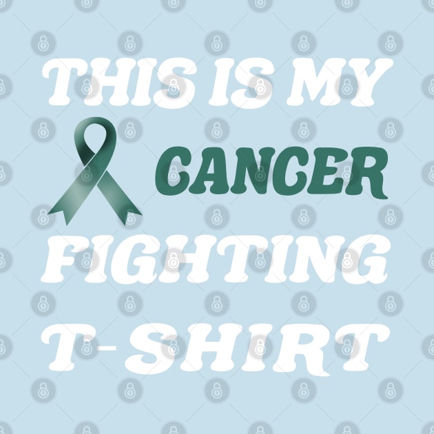 Ovarian Cancer Teal Ribbon Fighting by MarYouLi