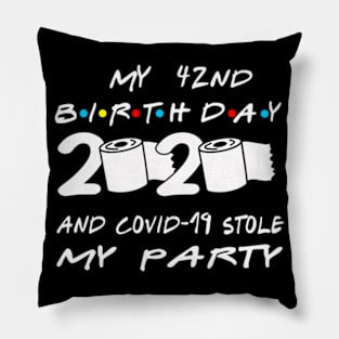 42nd Birthday Quarantine Pillow