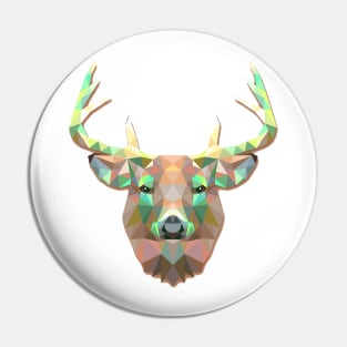 Geometric Arctic Stag Pin