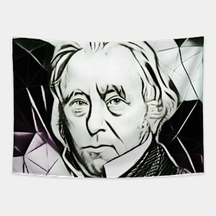 Thomas Babington Macaulay Black and White Portrait | Thomas Babington Macaulay Artwork Tapestry