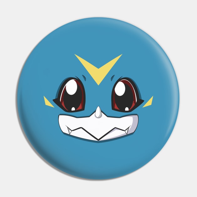 Veemon Face Pin by Artmateur Official