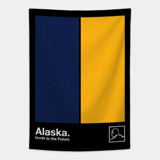 Alaska State Flag  // Original Minimalist Artwork Poster Design Tapestry