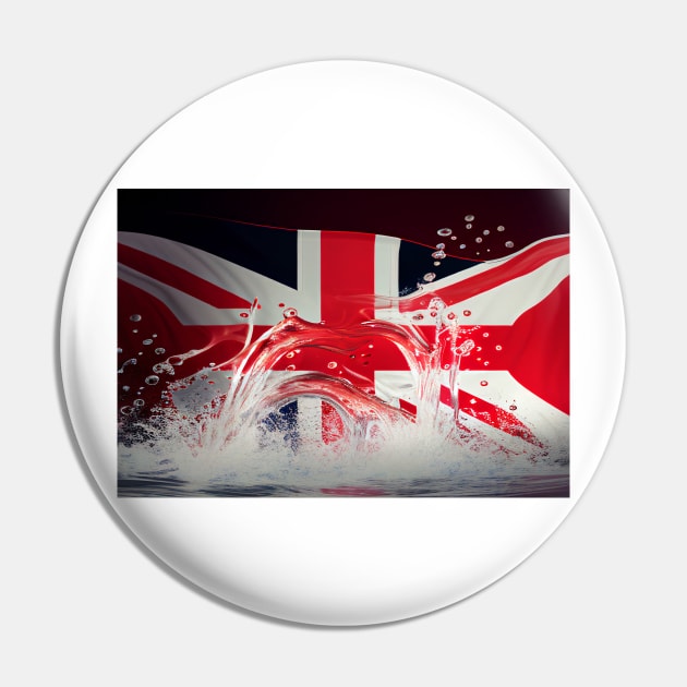 National Nations Flags - United Kingdom Flag - The Union Jack Flag Pin by Unwind-Art-Work