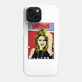 Madonna 80s Pop Art Comic Style Phone Case