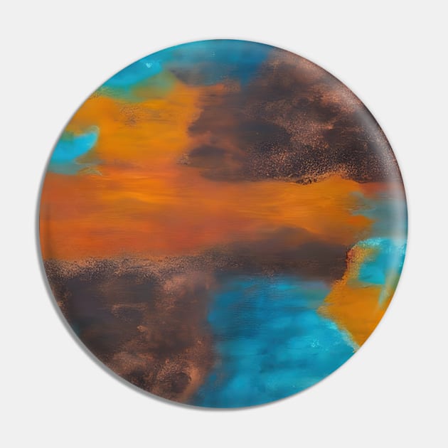 Earth Blues abstract Pin by FutureImaging