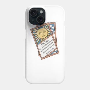 The sun tarot cards Phone Case