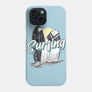 Surfing board Phone Case