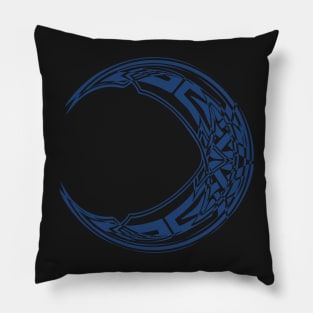 Blue Celtic Moon | Water Moon | Magical Moon Pillow