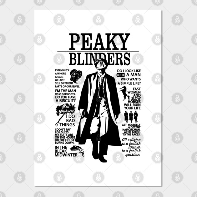 Peaky Blinders Tommy Shelby Quotes Peaky Blinders Posters And Art Prints Teepublic Au