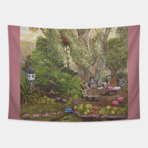 Fairy online garden tapestry
