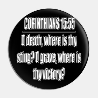 Bible Verse 1 Corinthians 15:55 Pin