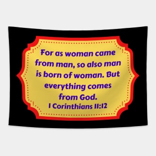 Bible Verse 1 Corinthians 11:12 Tapestry