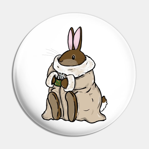 Comfy hot chocolate bunny Pin by WillowGrove