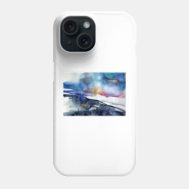 Wintertime landscape II Phone Case by kovacsannabrigi